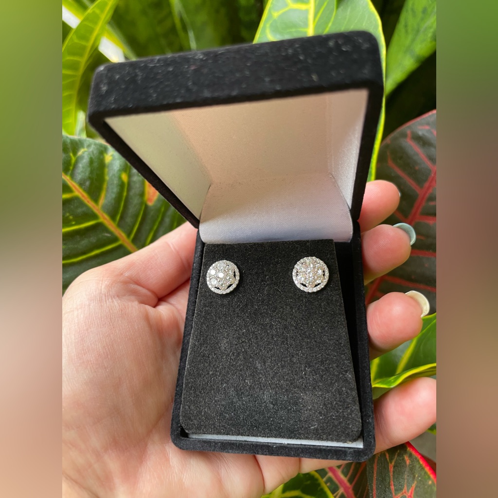 Lafonn Sterling Silver Cz Stud Earrings